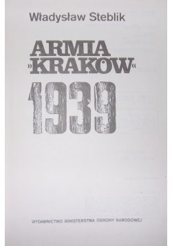 Armia Krakowska 1939