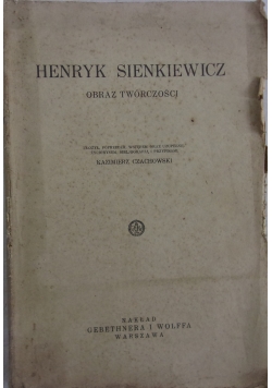 Henryk Sienkiewicz, obraz twórczości, 1931 r.