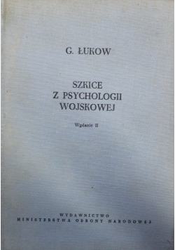 Szkice z psychologii wojskowej