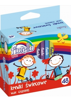 Kredki świecowe 48 kolory FIORELLO