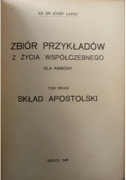Zbiór przykładów z życia współczesnego dla ambony i szkoły, 1948 r.