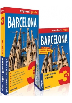 Barcelona explore! Guide 3w1: przewodnik +  mapa