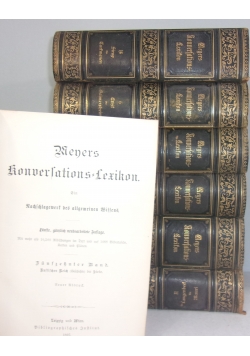Meyers konversations Lexikon, 1897 r., zestaw 7 książek