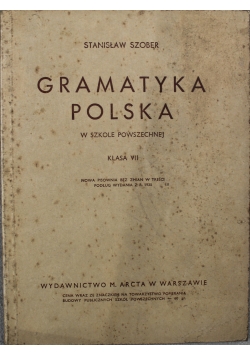 Gramatyka Polska w szkole powszechnej 1939 r