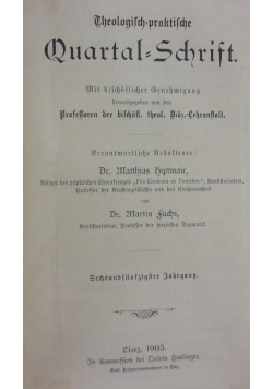 Quartal=Schrift,1903r.