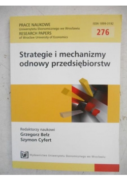 Strategie i mechanizmy odnowy przedsiębiorstw