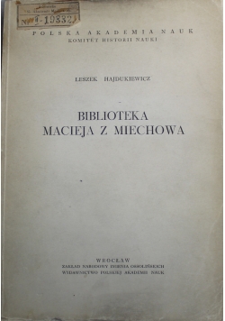 Biblioteka Macieja z Miechowa