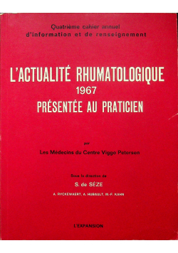 Lactualite rhumatologique 1967