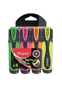 Zakreślacz Fluo Peps ultra soft mix 4 kolory MAPED