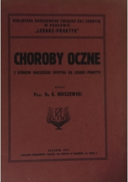 Choroby oczne, 1931 r.