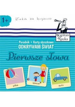 Odkrywam świat Pierwsze słowa Książka + Karty obrazkowe, nowe