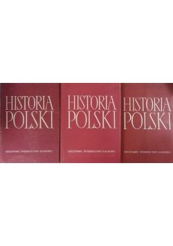 Historia Polski, tom I część 1-3
