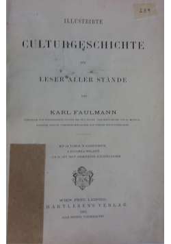 Illustrirte Culturgeschichte,1881r.
