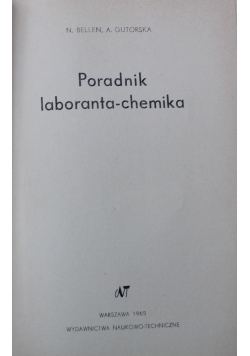 Poradnik laboranta chemika