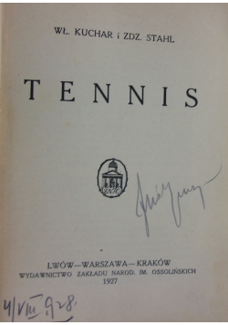 Tennis, 1927 r.