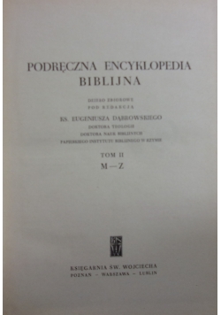 Podręczna encyklopedia biblijna, t. II