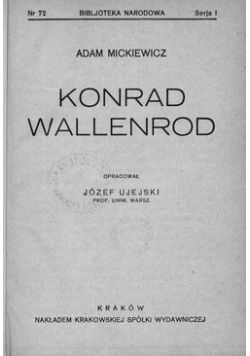 Konrad Wallenrod,1926r.