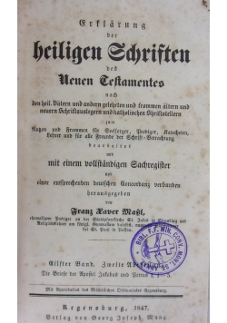 Srflarun der beiligen Sdjriften 1847 r.