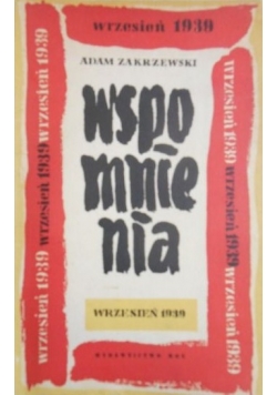 Wspomnienia. Wrzesień 1939