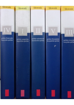 Słownik polsko-rosyjski, zestaw 5 książek