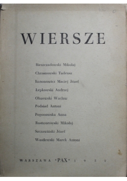 Wiersze