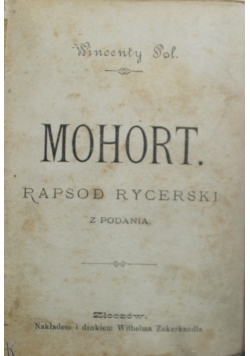 Mohort Rapsod Rycerski 1927 r. \ Treny odprawa posłów greckich 1923 r.