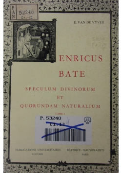 Speculum Divinorum et Quorundam Naturalim