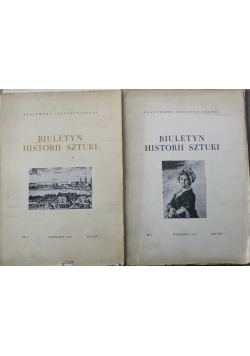 Biuletyn historii sztuki 2 tomy