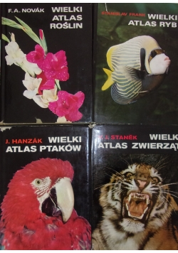 Wielki atlas, zestaw 4 książek
