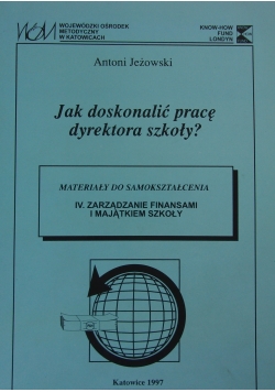 Jak doskonalić pracę dyrektora szkoły?