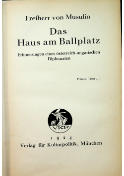 Das Haus am Ballplatz 1924 r.