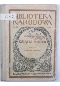 Ksiądz Marek, 1920 r.,