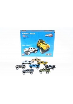 Auto terenowe metalowe 8cm
