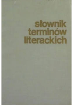 Słownik terminów literackich