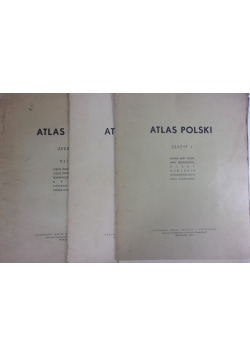 Atlas Polski, zeszyt I, III i IV
