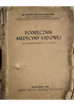 Podręcznik medycyny sądowej 1948r