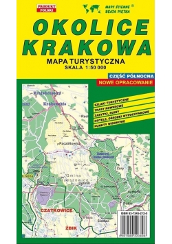 Okolice Krakowa Półn. 1: 50 000 mapa turystyczna