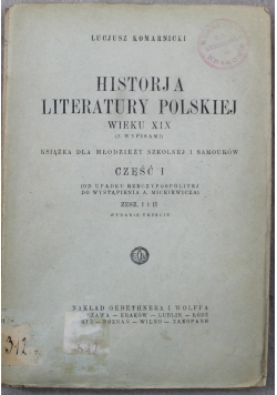 Historia literatury polskiej 1926 r.