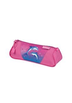 Piórnik kosmetyczka trójkątny Flexi Dolphin Love