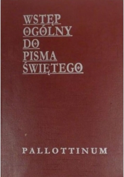 Wstęp Ogólny do Pisma Świętego