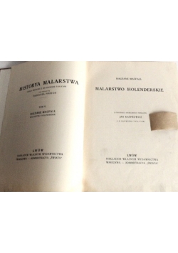 Historya Malarstwa,tom V, 1913 r.