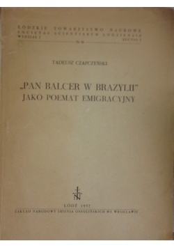 Pan Balcer w Brazylii
