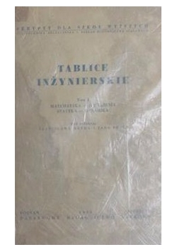 Tablice inżynierskie - tom III