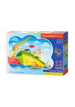 Puzzle 12 maxi Dzień w porcie CASTOR