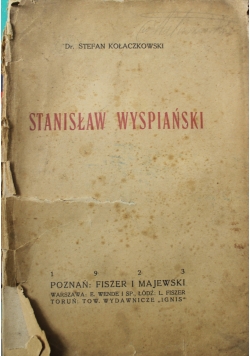 Stanisław Wyspiański 1923 r.