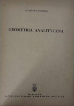 Geometria analityczna w n wymiarach, 1950 r.