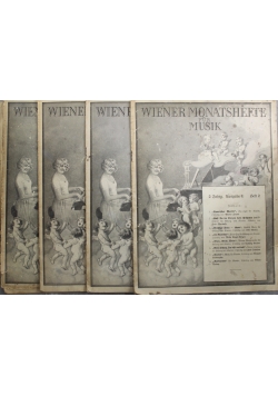 Wiener Monatshefte fur Music Ausgabe U 1931 r. 4 zeszyty