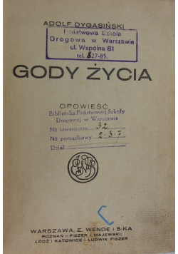 Gody Życia, 1925 r.