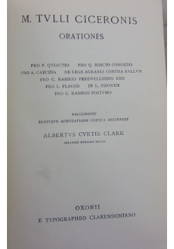 Ciceronis orationes