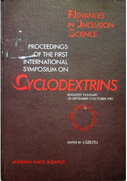 Proceedings of the first international symposium on cyclodextrins
